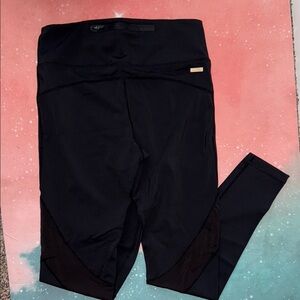 Alala Black Leggings mesh insert small nwot